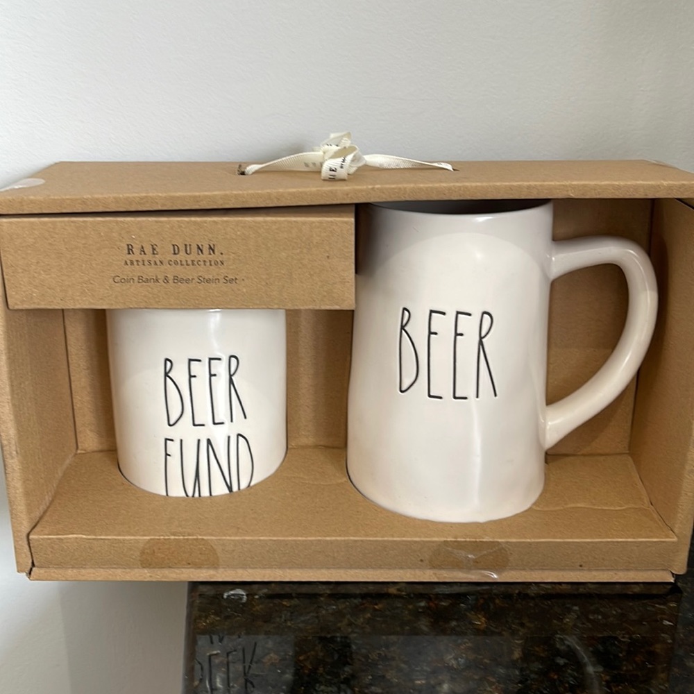Rae Dunn - BEER/BEER FUND - set